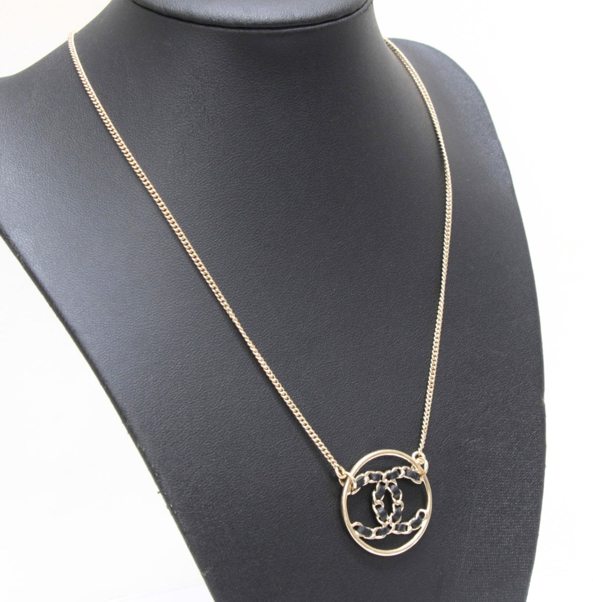 CHANEL Coco Mark Chain Motif Necklace Gold