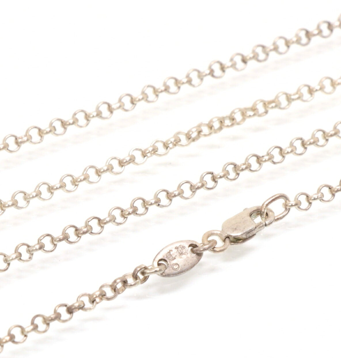 CHROME HEARTS 20 Inch Roll Chain Silver Necklace