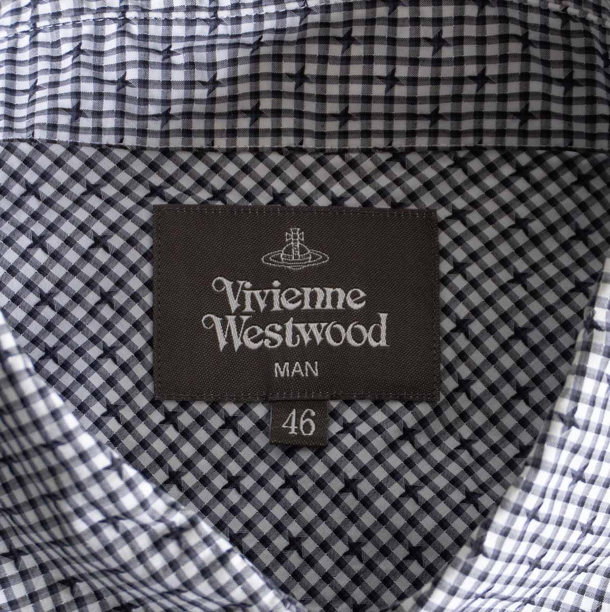 Vivienne Westwood MAN Boxy Orb Embroidered Check Size S