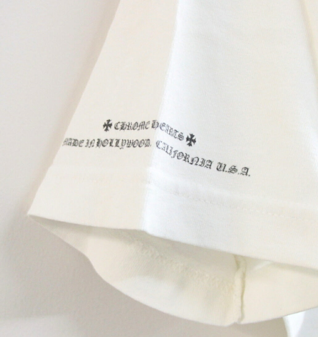 CHROME HEARTS Old CH Plus Pocket T-Shirt White Size M