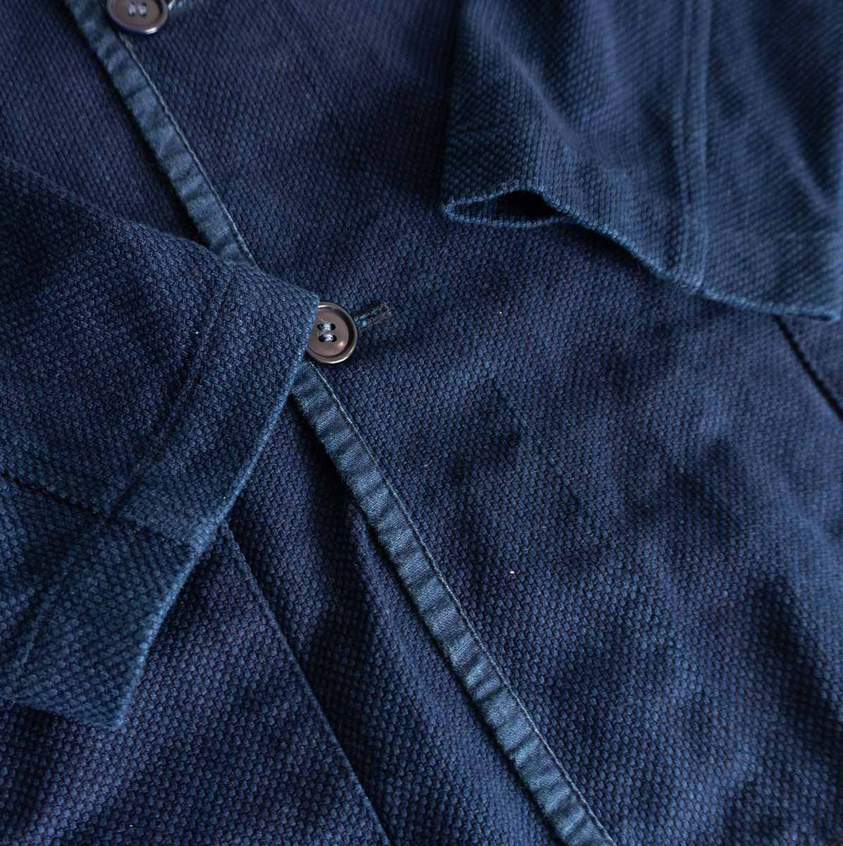 BLUE BLUE JAPAN Sashiko P-Coat Jacket Indigo Size L