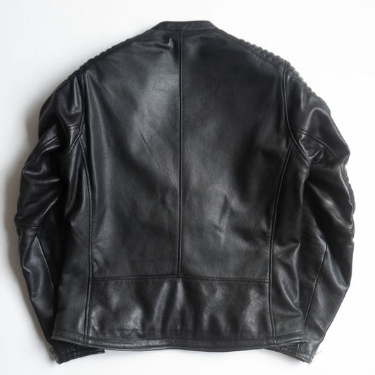 KADOYA Cowhide Leather Single Rider's Jacket Black Size 3L
