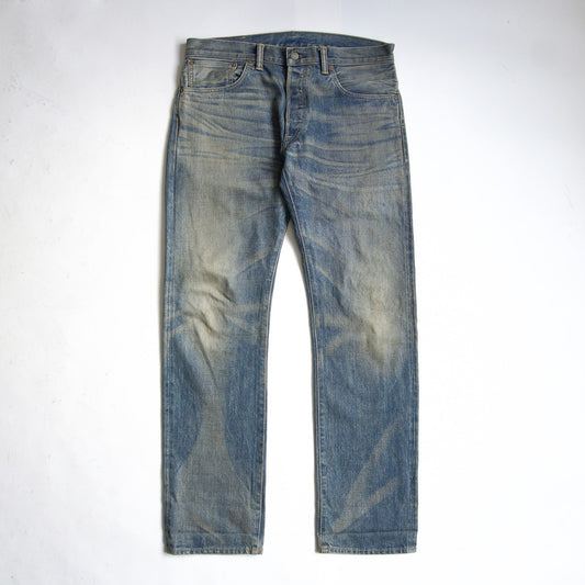 RRL Austin Wash Low-Straight Distressed Denim Size 32×32