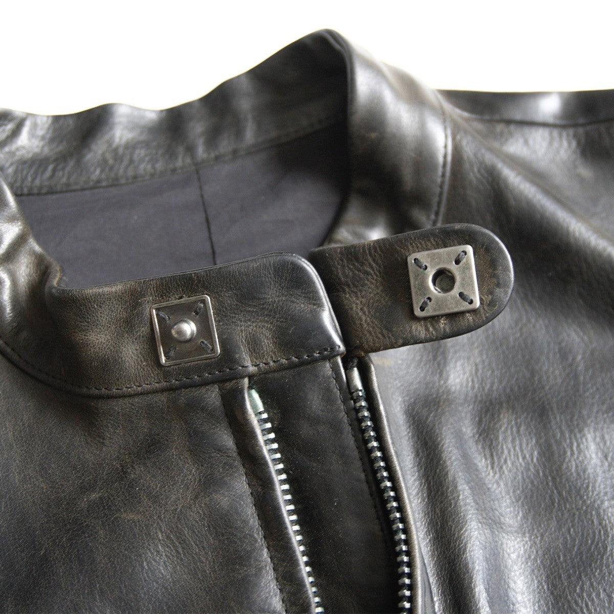 ISAMU KATAYAMA BACKLASH Single Rider's Leather Jacket Size M
