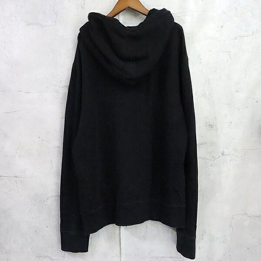GUCCI Vintage Logo Cotton Hoodie Black Size L