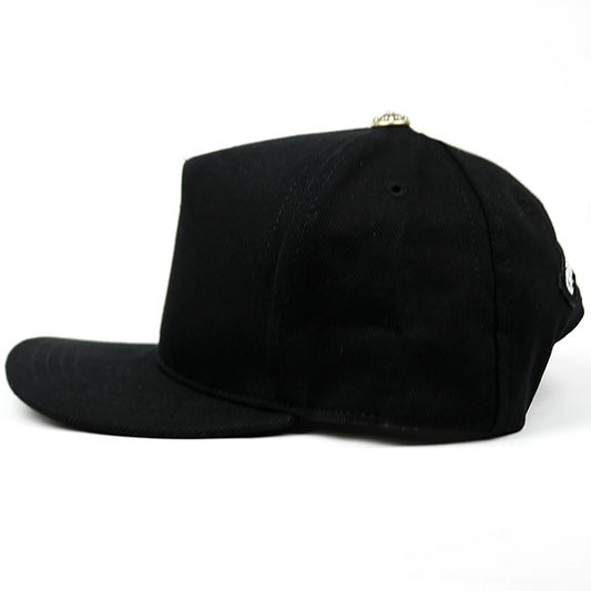CHROME HEARTS RS Cross Trucker Cap Black Silver