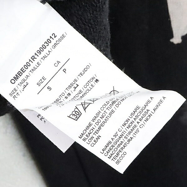 OFFWHITE 19SS Multi-color Cotton Zip Hoodie Black Size S