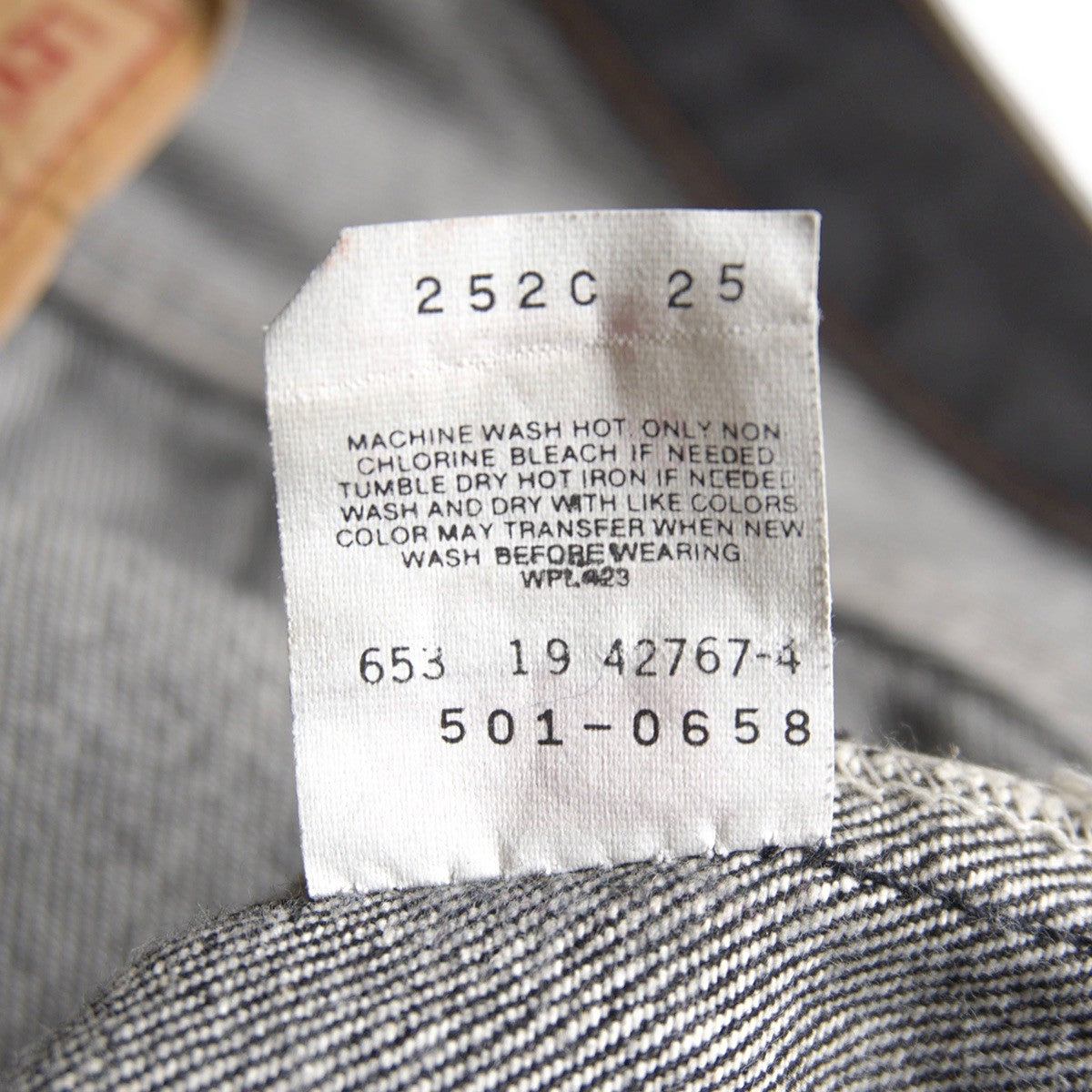 LEVI'S 80s 501 Pre-Dyed Black Denim Jeans Made in Size 33×30