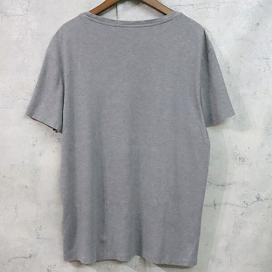 Berluti Front Logo T-Shirt Gray Cotton Size M