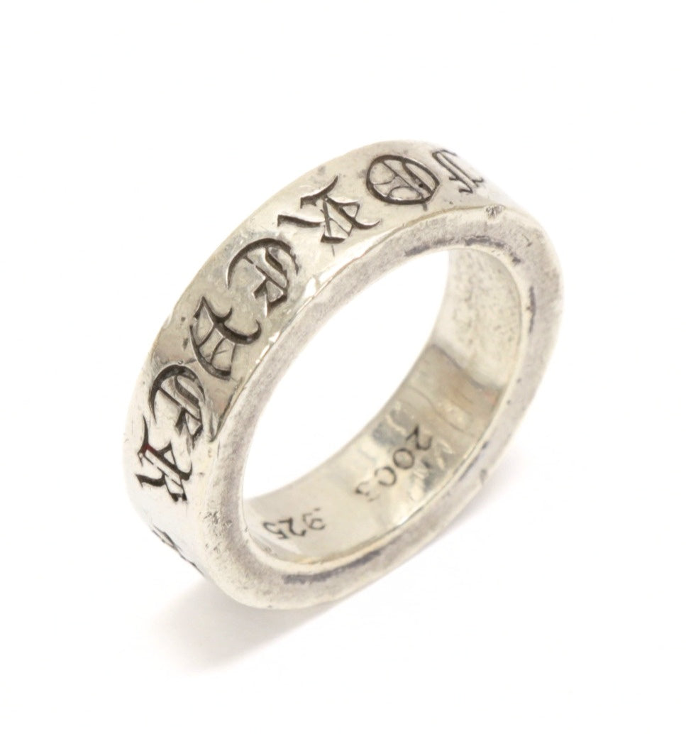 CHROME HEARTS Forever 6mm Spacer Ring SV925 Size JP Silver