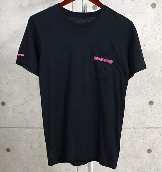 CHROME HEARTS CH Box Logo T-Shirt Black/Pink Size S