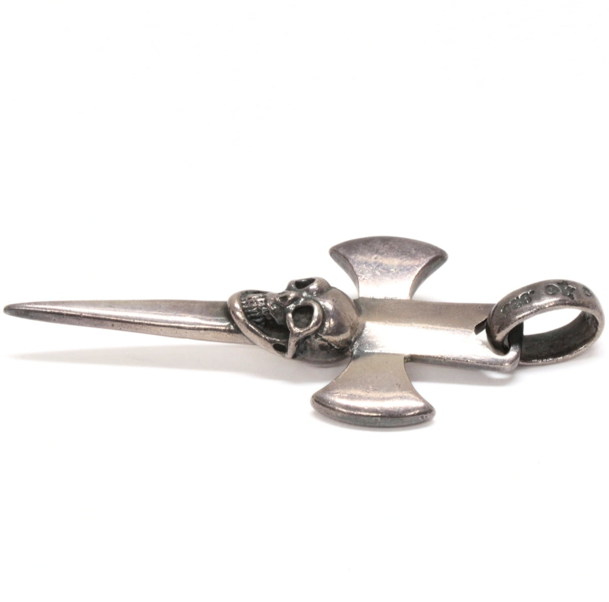 Gaboratory Single Skull Dagger Pendant Silver 925