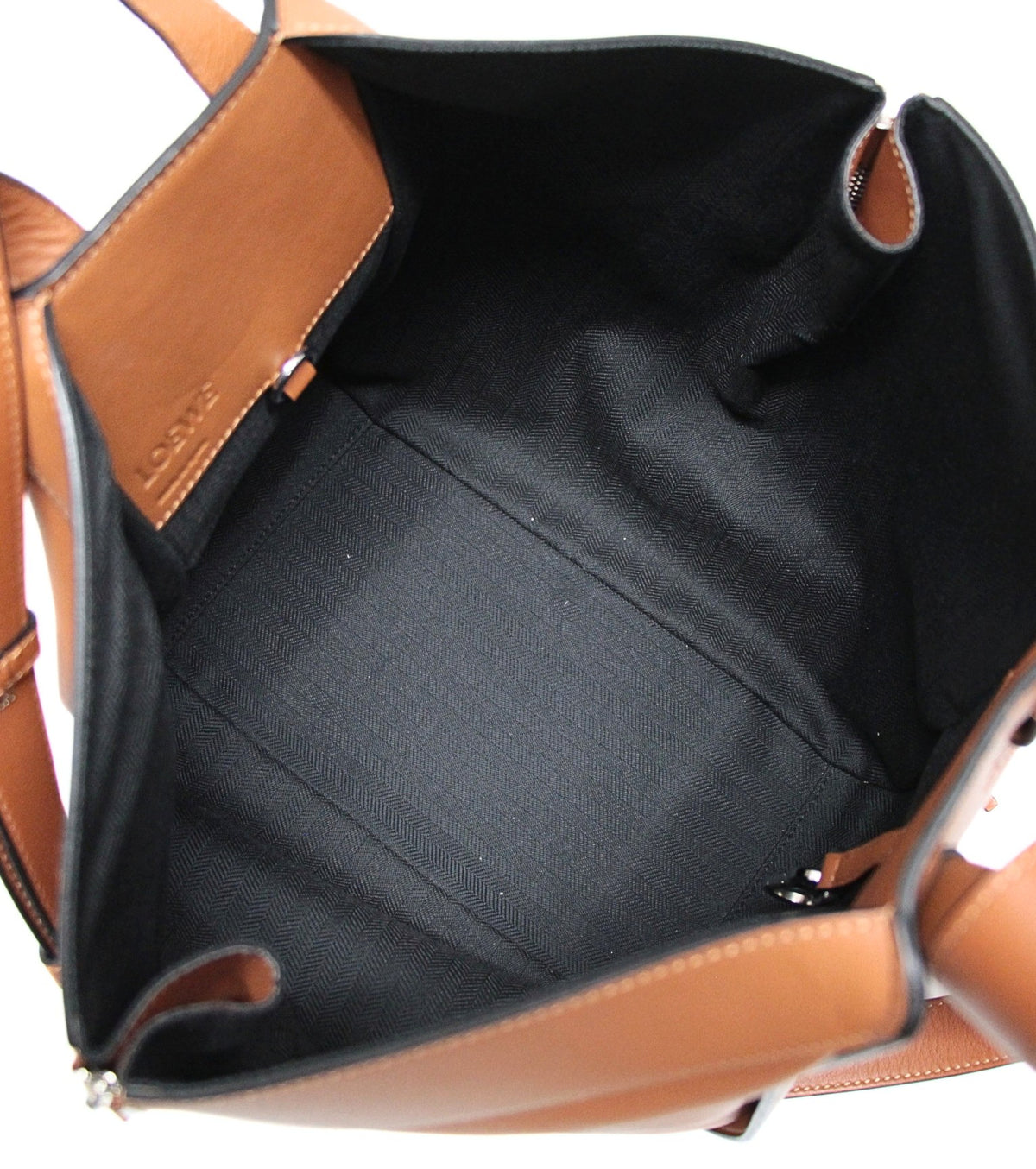 LOEWE Small Hammock 2-Way Bag Brown
