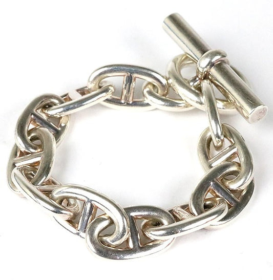 HERMES Chaine d'Ancre TGM 11 Link Bracelet Silver 925