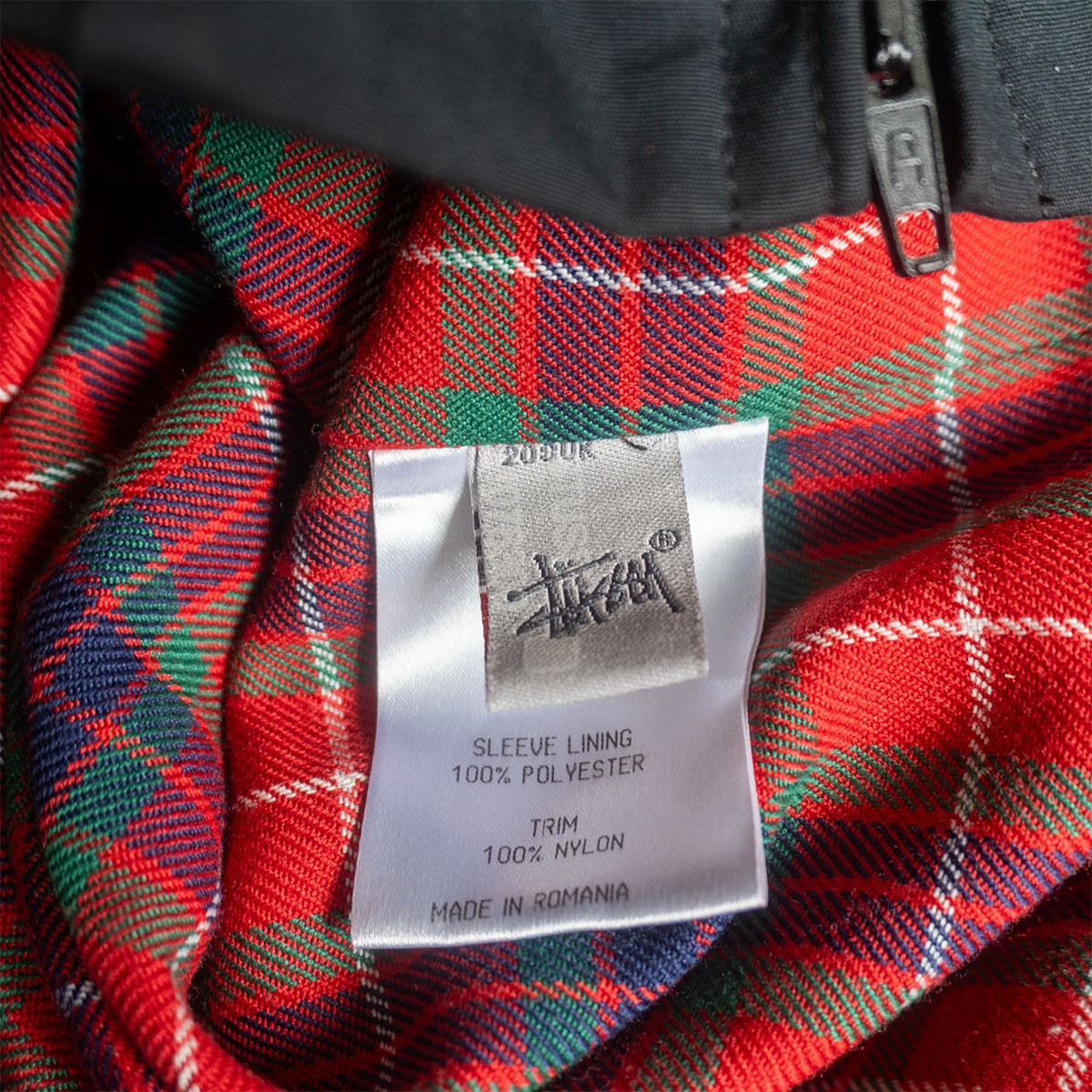 BARACUTA STUSSY Collab G9 Harrington Jacket Black Size L
