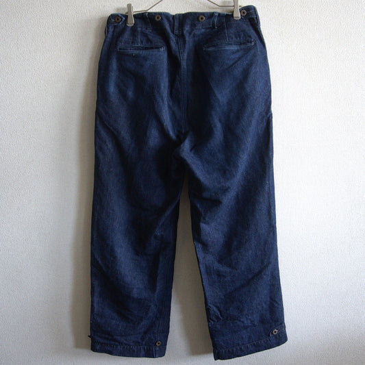 NIGEL CABOURN 40s US Army Cotton Linen Denim Pants Size 34