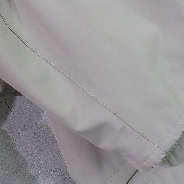 HERMES Padded Long Coat Beige Size 52