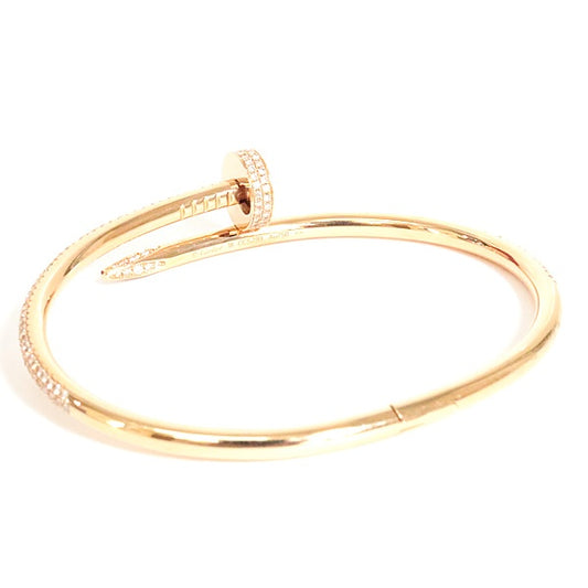 Cartier Juste un Clou Pave Diamond Bracelet Size 18 Size SIZE18