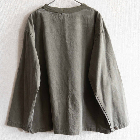 NIGEL CABOURN Fisherman's Cotton Twill Pullover Size L