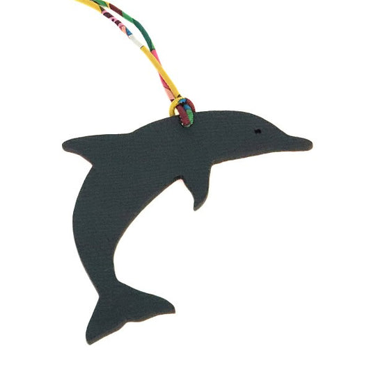HERMES Petit h Dolphin Charm Orange/Navy