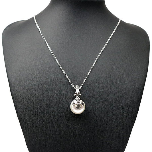 CHROME HEARTS Mikimoto CH Plus Pearl K18WG Necklace