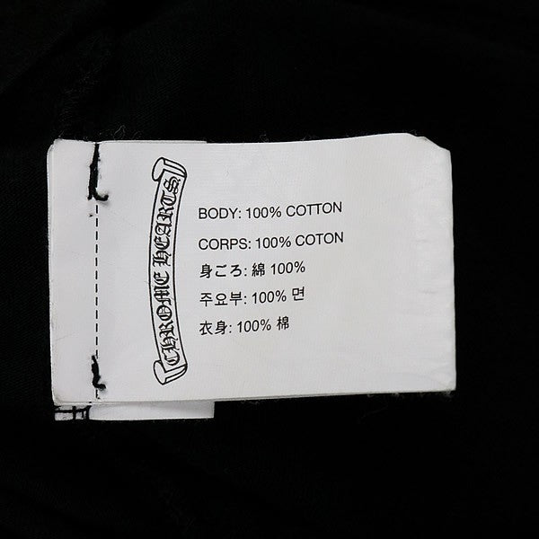 CHROME HEARTS CH Plus Scroll Label T-Shirt Black Size M