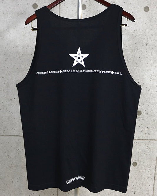 CHROME HEARTS 5P Star Print Tank Top Black Size L