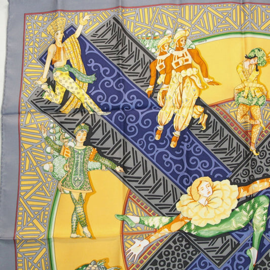HERMES Les Ballets Russes Scarf Yellow