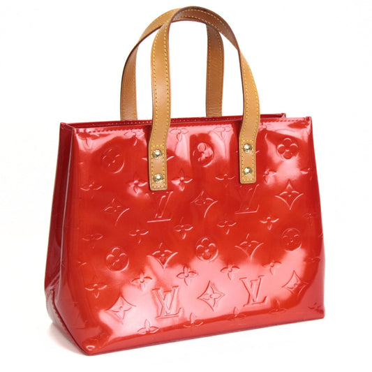 Louis Vuitton Vernis Reed PM Tote Bag Red
