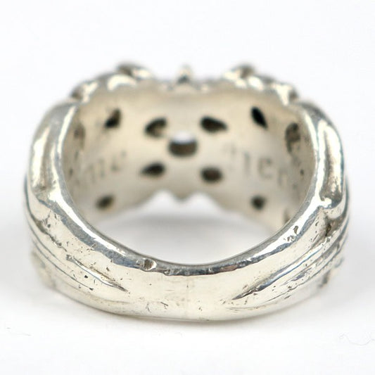 CHROME HEARTS K&T Ring Silver Size JP 14.5