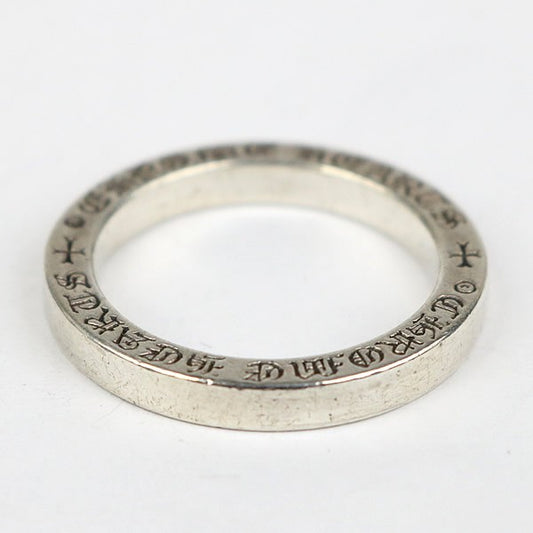 CHROME HEARTS Spacer Ring 3mm Plain Silver Size JP 21