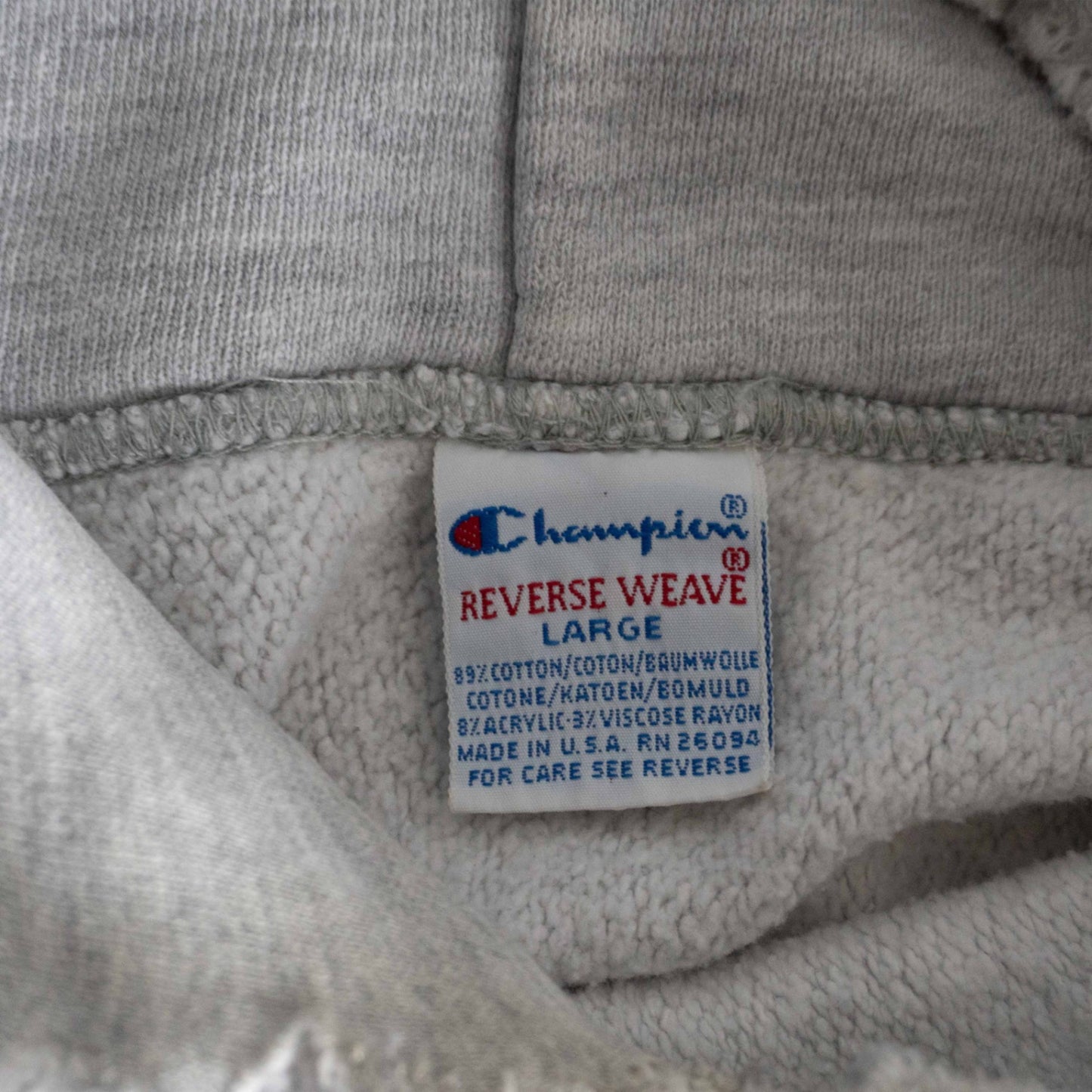 Champion 90s Reverse Weave USA Made Zip Hoodie Size L