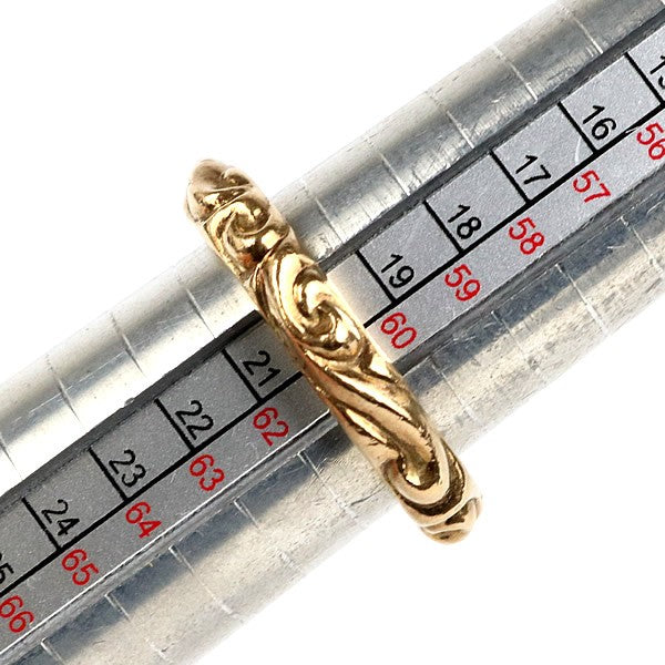 CHROME HEARTS 22K Scroll Band Ring Gold Size JP 20.5