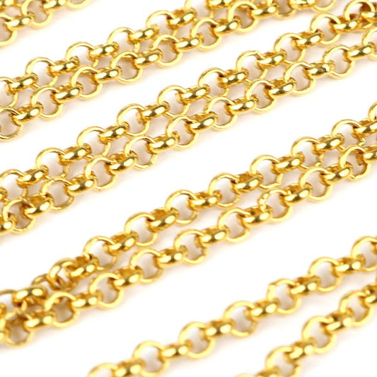 CHROME HEARTS 22K Roll Chain Necklace