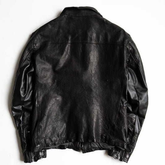 ISAMU KATAYAMA BACKLASH Single Rider Leather Jacket Size L