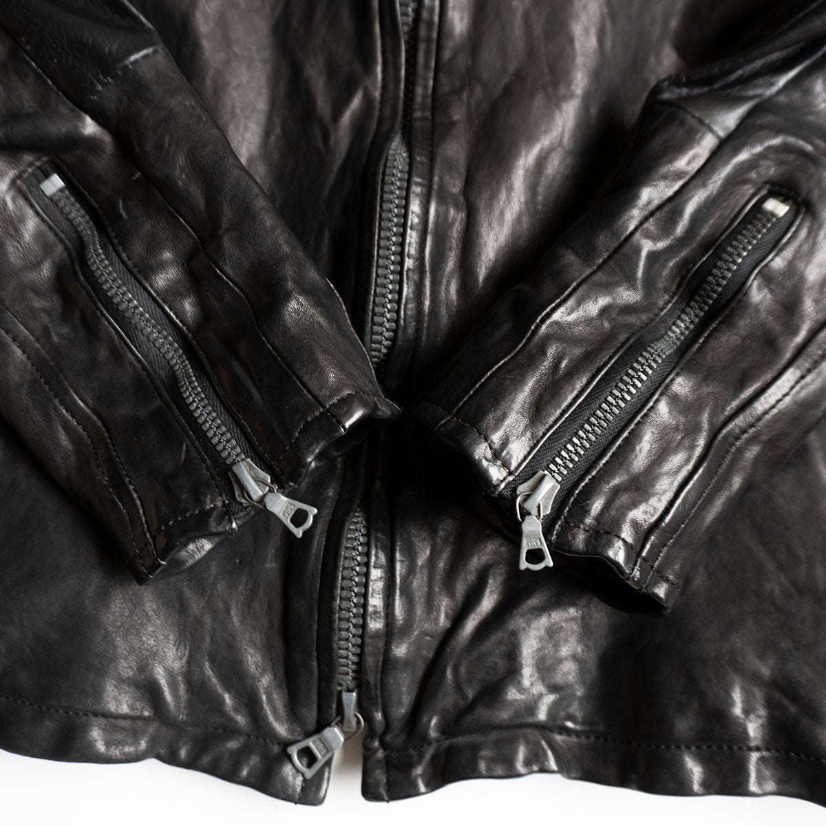 ISAMU KATAYAMA BACKLASH Single Rider Leather Jacket Size L