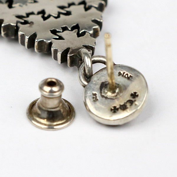 CHROME HEARTS CH Plus Chain Mail Drop Silver Earring