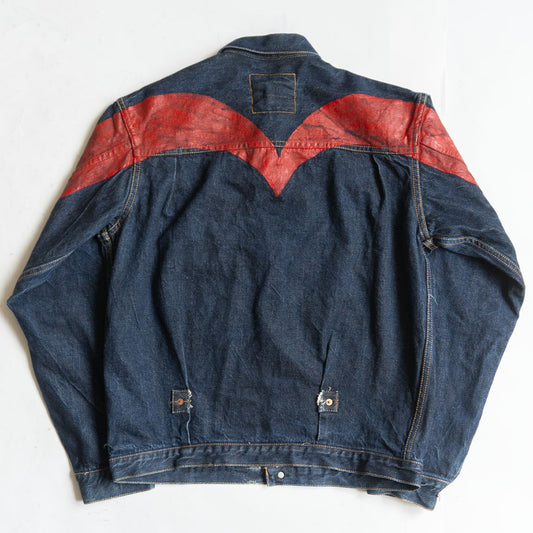 EVISU WWII 1st Type 4-Button Denim Jacket Size XXS