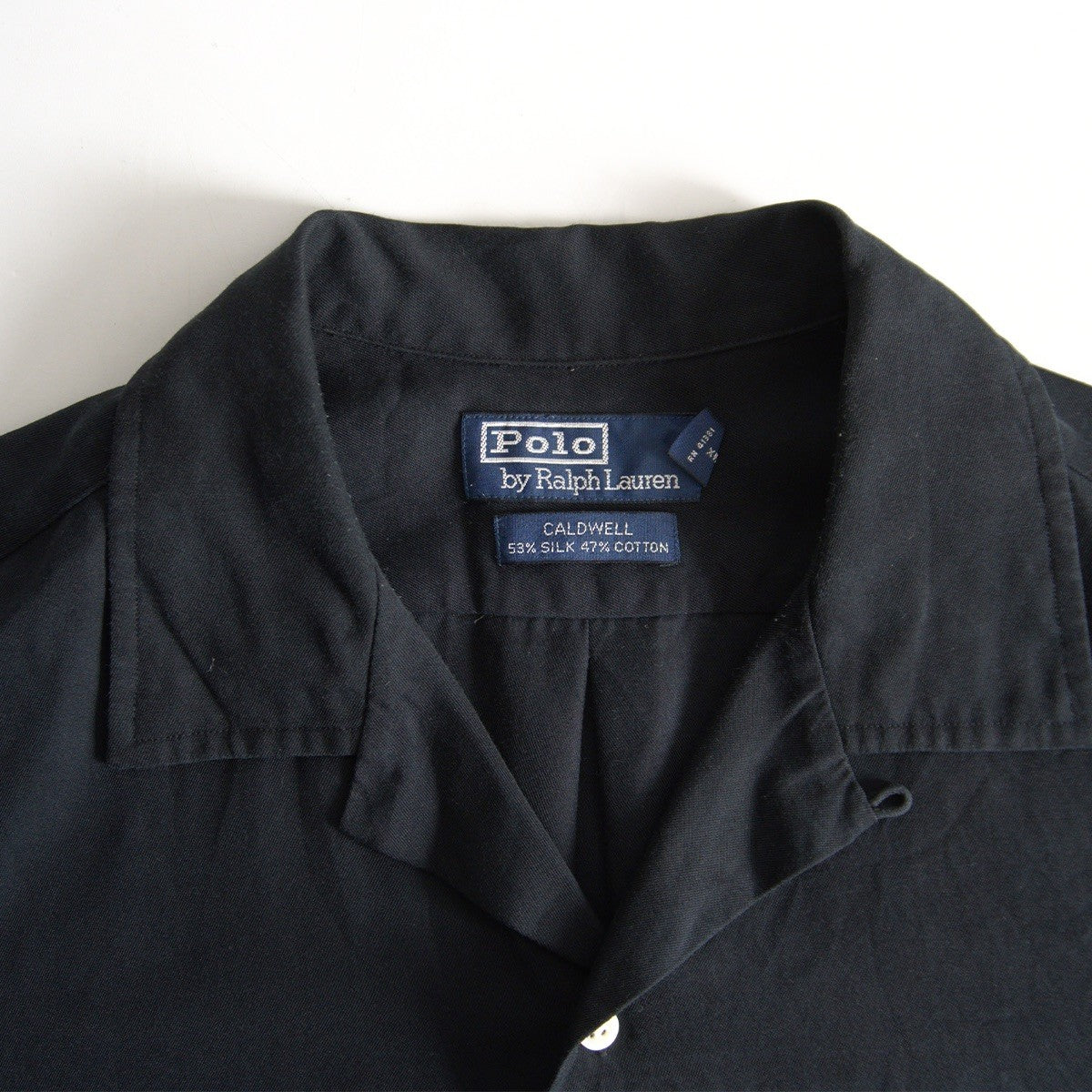 POLO RALPH LAUREN Caldwell Silk Cotton Open Collar Size M