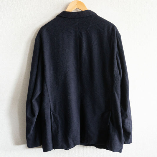 COMOLI Cashmere Navy 2B Gold Button Blazer Size XL