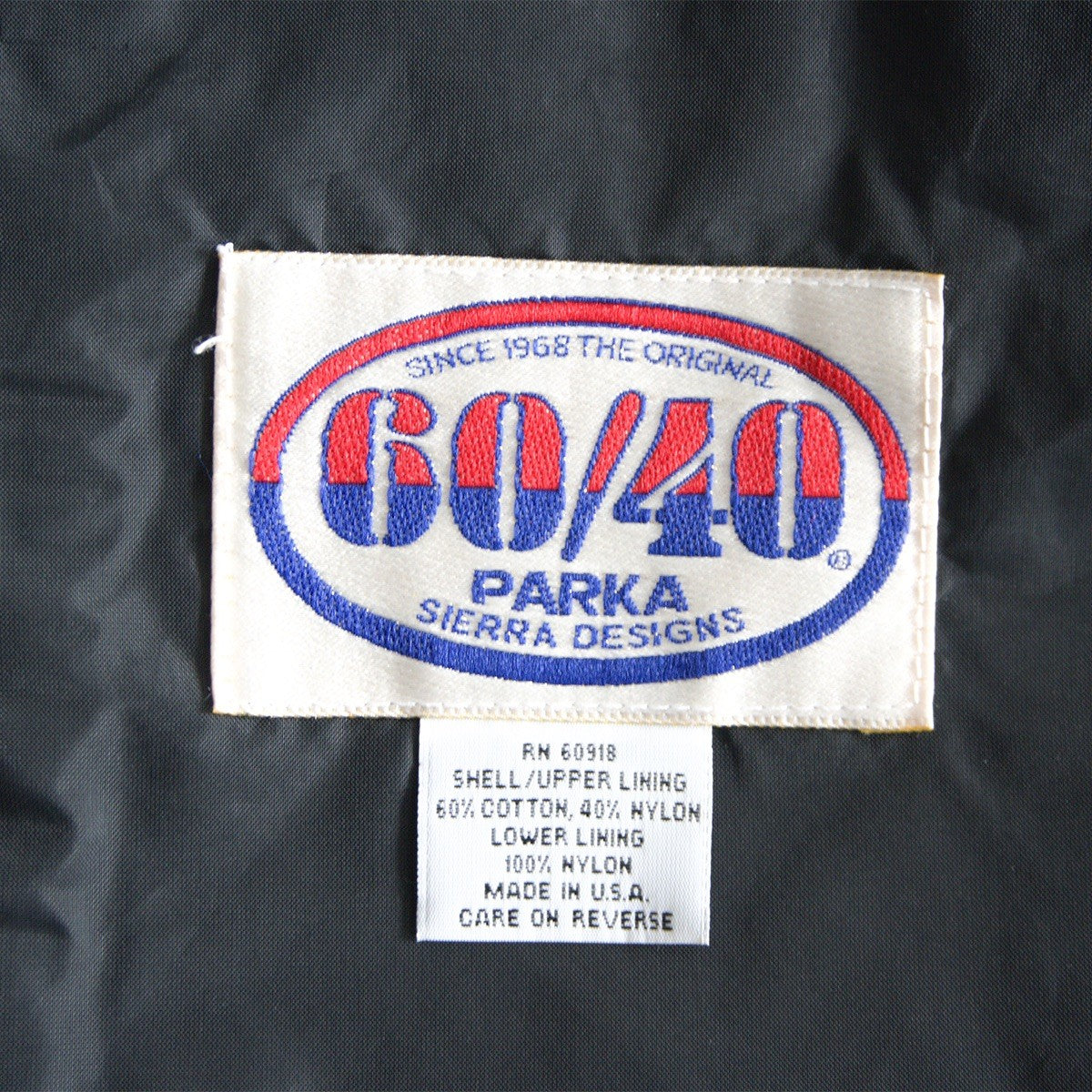 Sierra Designs USA 60/40 Cloth Mountain Parka Black Size M