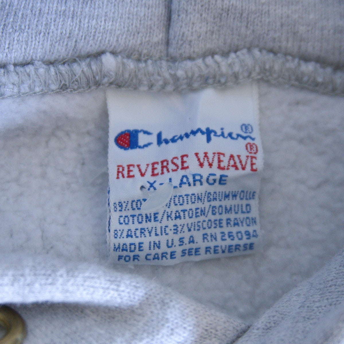 CHAMPION 90s Reverse Weave Hoodie Made in USA Size XL