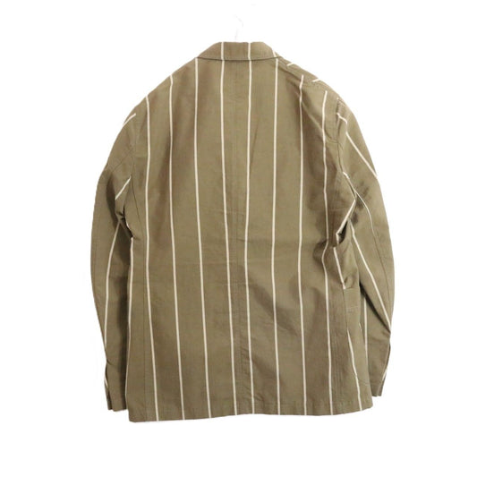 CARUSO S/S Cotton Linen Silk Jacket Khaki Size 46