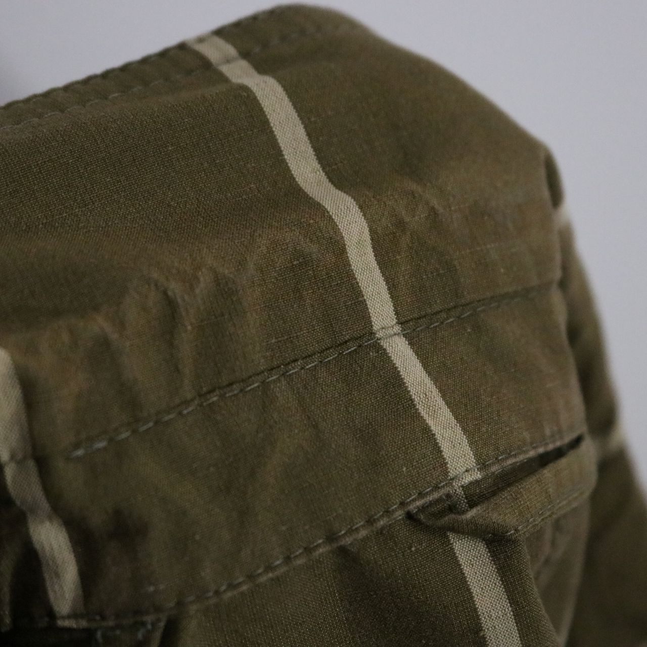 CARUSO S/S Cotton Linen Silk Jacket Khaki Size 46