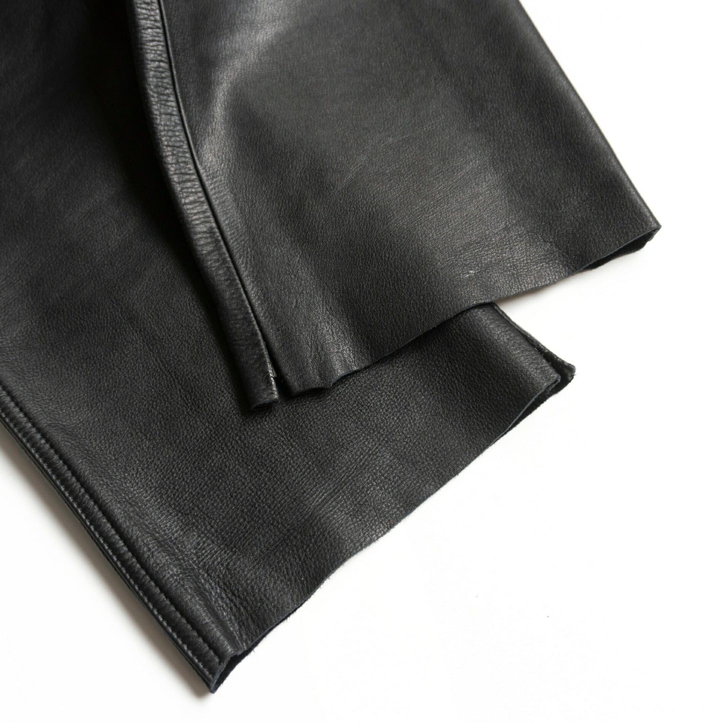 Y'2 LEATHER Black Steerhide Leather Pants Size 33