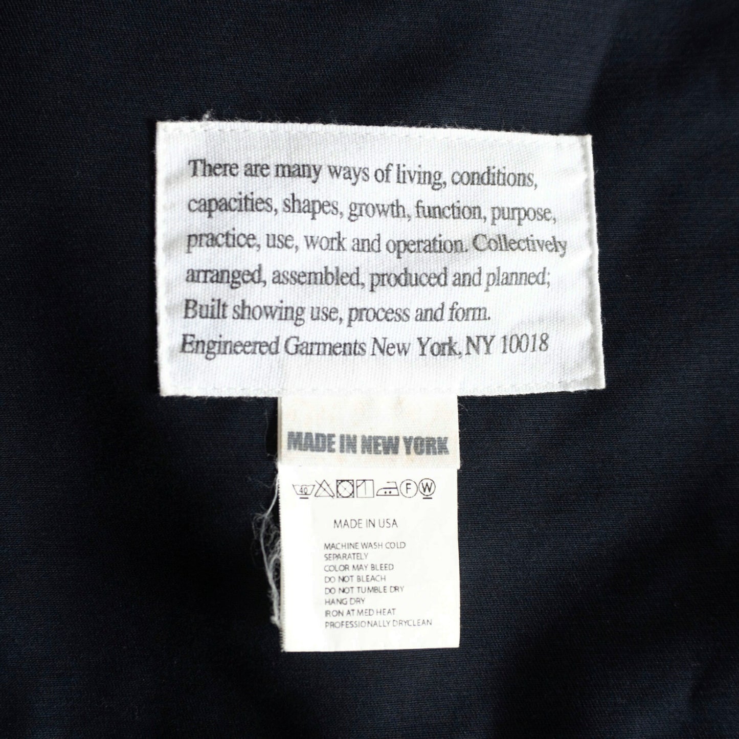 Engineered Garments Highland Parka Navy Size XS