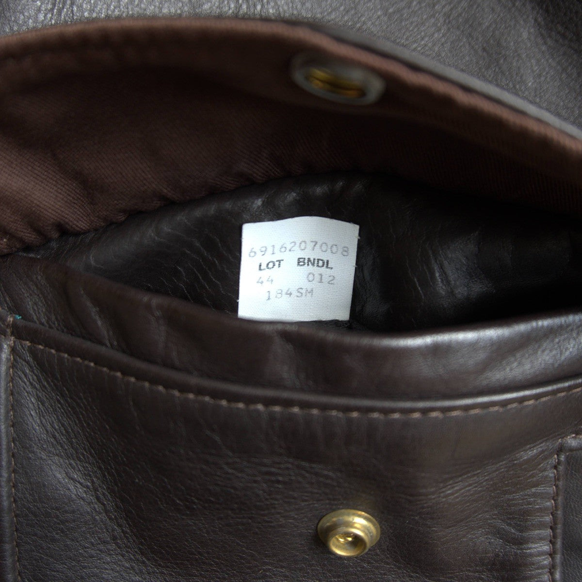 SCHOTT 184SM G-1 Shearling Collar Leather Jacket Made Size S