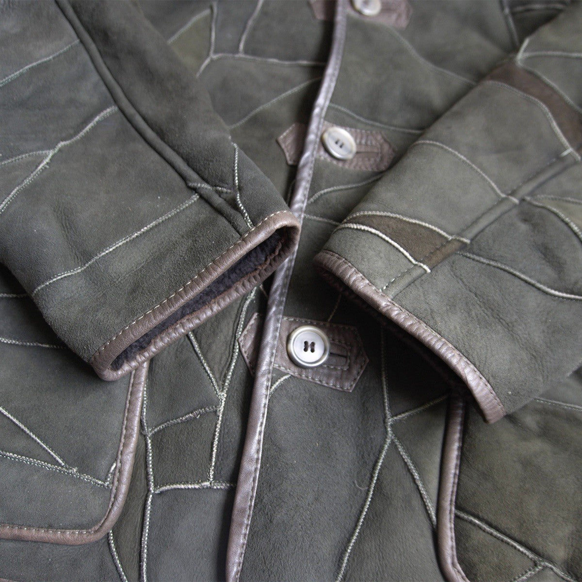 HAI SPORTING GEAR No Collar Boa Leather Jacket Size M