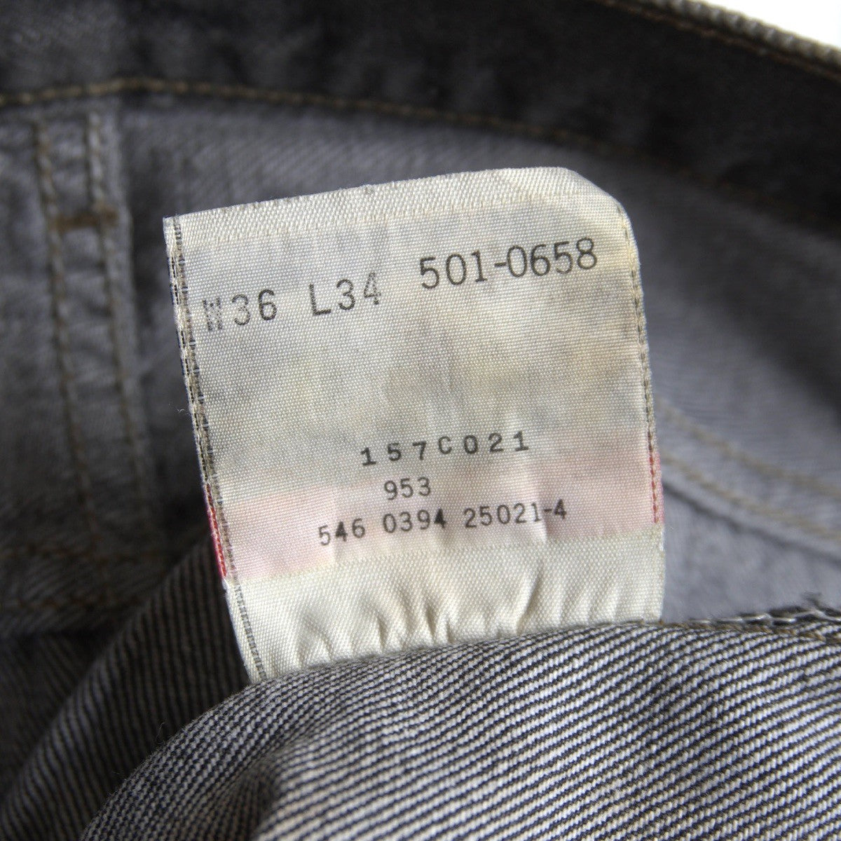 LEVI'S 90s 501 Pre-Dyed Black Denim Made in USA Size 36×34