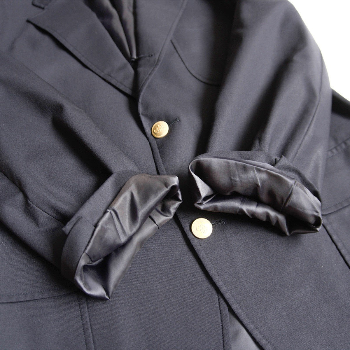 BROOKS BROTHERS Navy Blazer Gold Buttons Size 40SHT